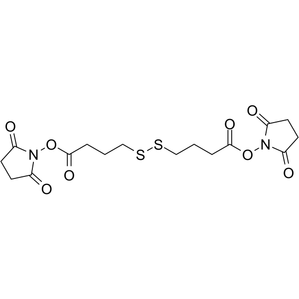 Bis-SS-C3-NHS ester Chemical Structure Bis-SS-C3-NHS ester