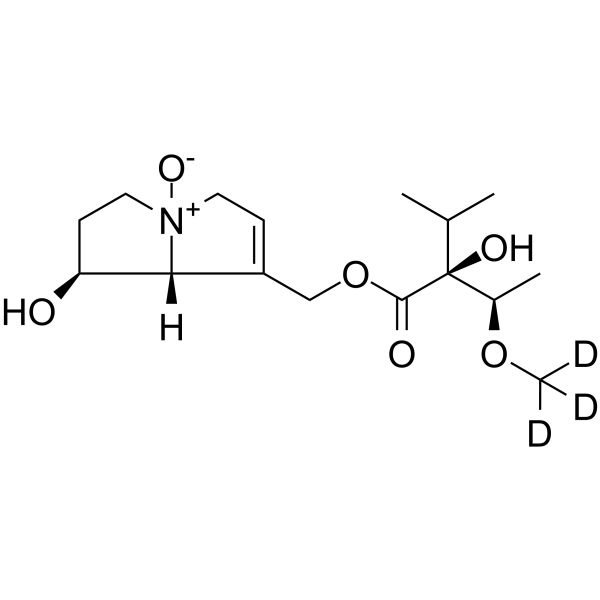 Heliotrine N-oxide-d3 Chemical Structure Heliotrine N-oxide-d3
