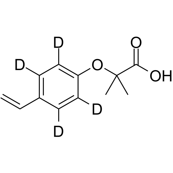 Ciprofibrate impurity A-d4 Chemical Structure Ciprofibrate impurity A-d4