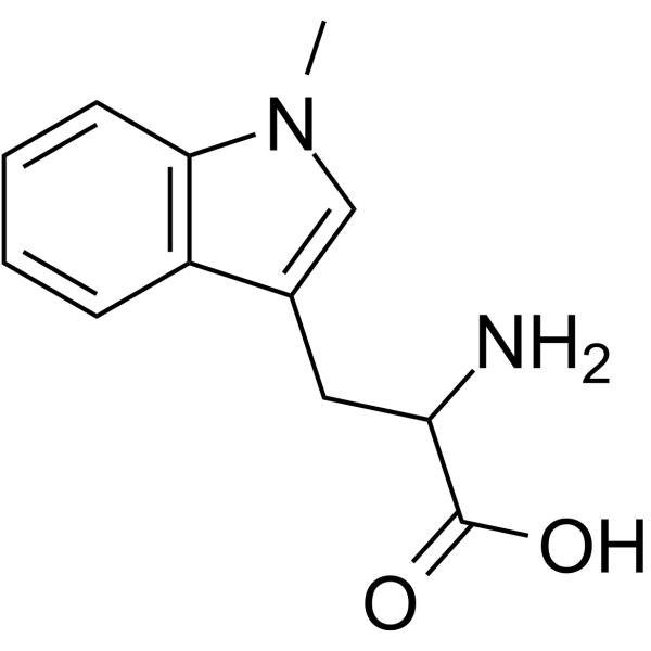 (Rac)-Indoximod Chemical Structure (Rac)-Indoximod(Synonyms: 1-Methyl-DL-tryptophan; (Rac)-NLG-8189)