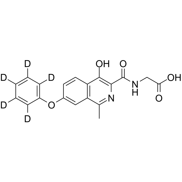 Roxadustat-d5 Chemical Structure Roxadustat-d5
