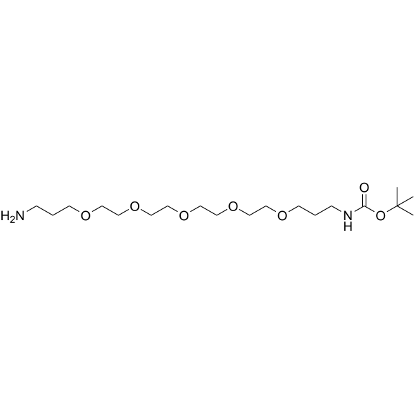 N-Boc-C1-PEG5-C3-NH2 Chemical Structure N-Boc-C1-PEG5-C3-NH2