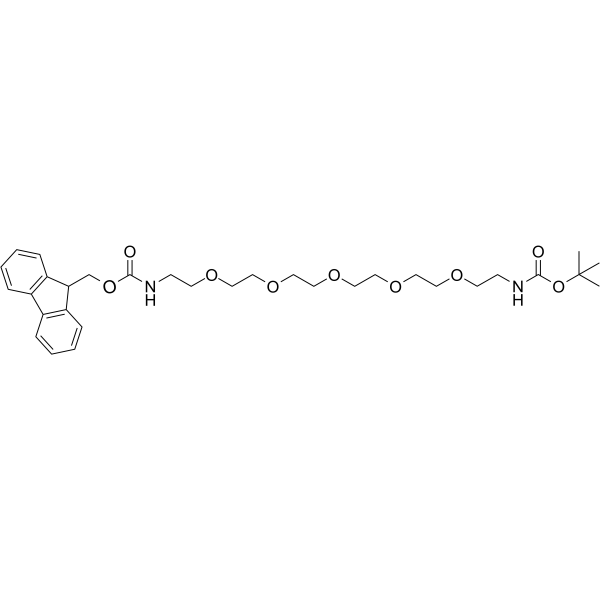 Fmoc-NH-PEG5-NH-Boc Chemical Structure Fmoc-NH-PEG5-NH-Boc