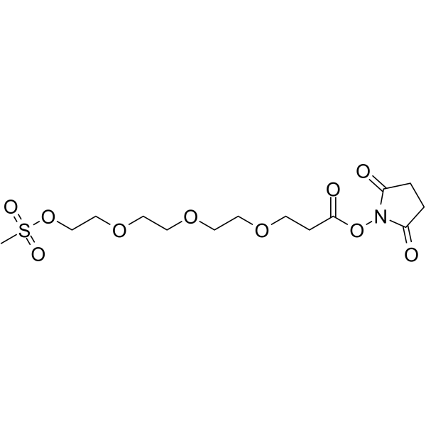 Ms-PEG3-NHS ester Chemical Structure Ms-PEG3-NHS ester