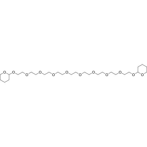 THP-PEG9-THP Chemical Structure THP-PEG9-THP