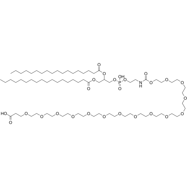 DSPE-PEG14-COOH Chemical Structure DSPE-PEG14-COOH