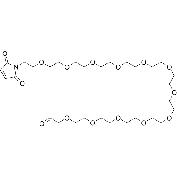 Mal-PEG12-CHO Chemical Structure Mal-PEG12-CHO