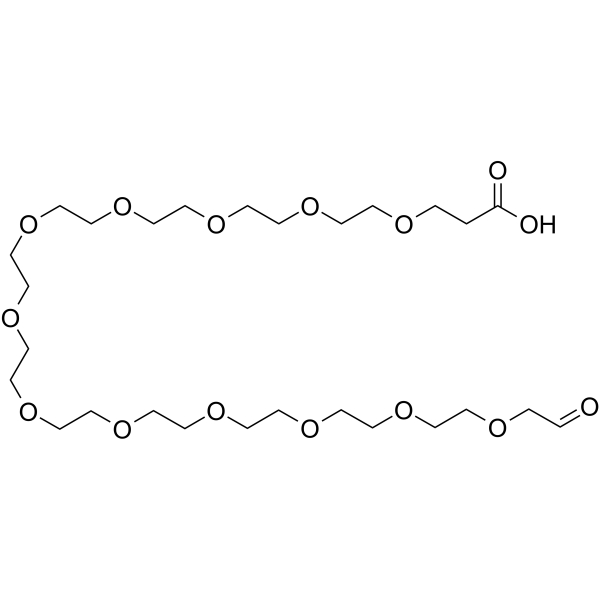 Acid-PEG12-CHO Chemical Structure Acid-PEG12-CHO