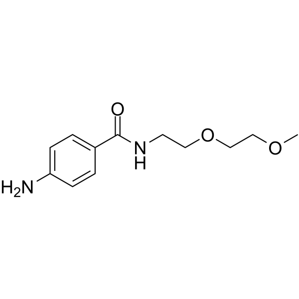 m-PEG2-amido-Ph-NH2 Chemical Structure m-PEG2-amido-Ph-NH2