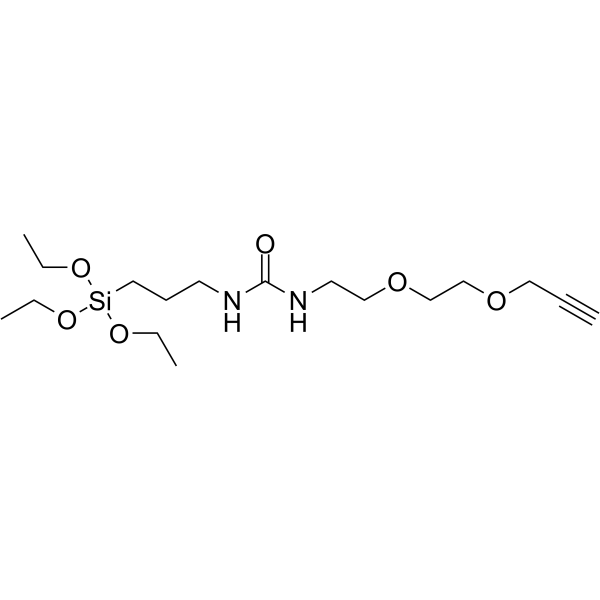 Propargyl-PEG2-urea-C3-triethoxysilane