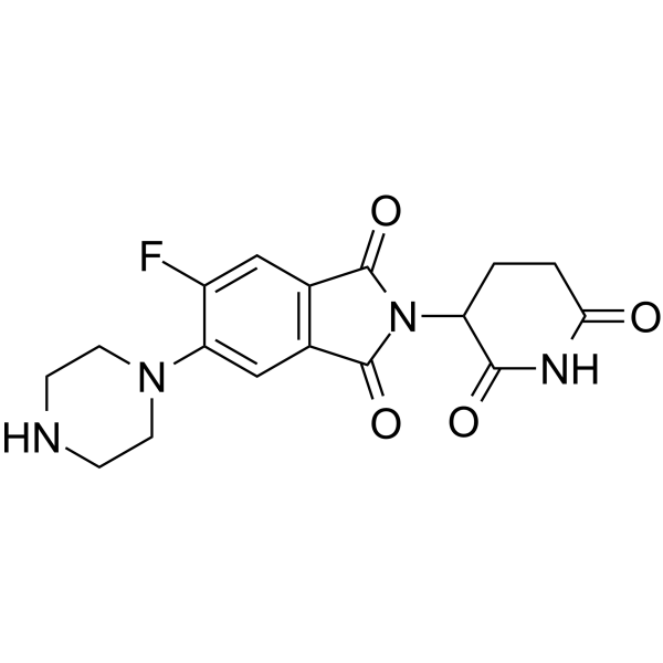 Thalidomide-Piperazine 5-fluoride Chemical Structure Thalidomide-Piperazine 5-fluoride