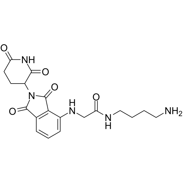 Thalidomide-NH-amido-C4-NH2 Chemical Structure Thalidomide-NH-amido-C4-NH2