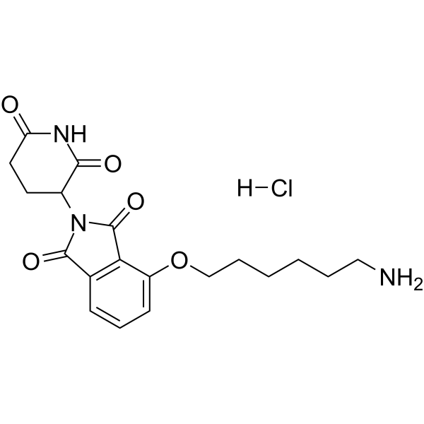 Thalidomide-O-C6-NH2 hydrochloride Chemical Structure Thalidomide-O-C6-NH2 hydrochloride