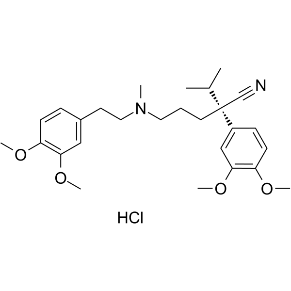 (S)-Verapamil hydrochloride(Synonyms: (S)-(-)-Verapamil hydrochloride)