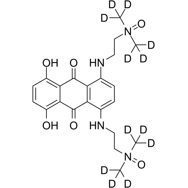Banoxantrone (D12) Chemical Structure Banoxantrone (D12)(Synonyms: AQ4N D12)