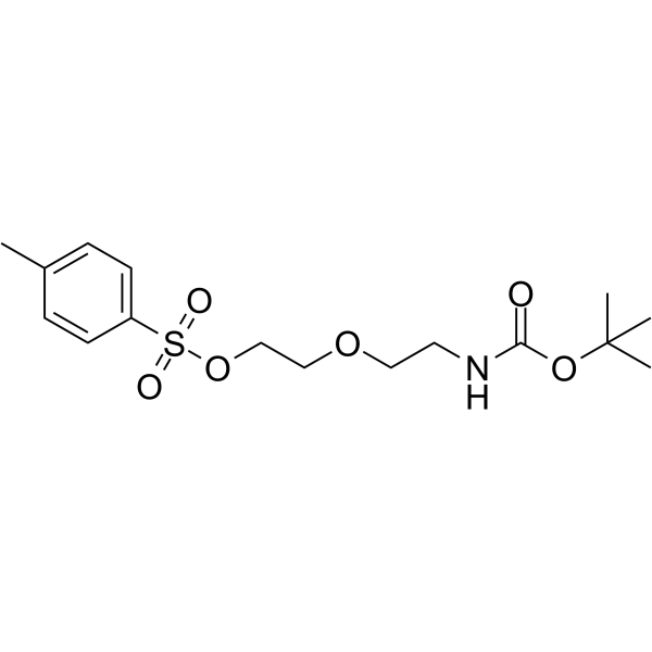 Tos-PEG2-NH-Boc Chemical Structure Tos-PEG2-NH-Boc