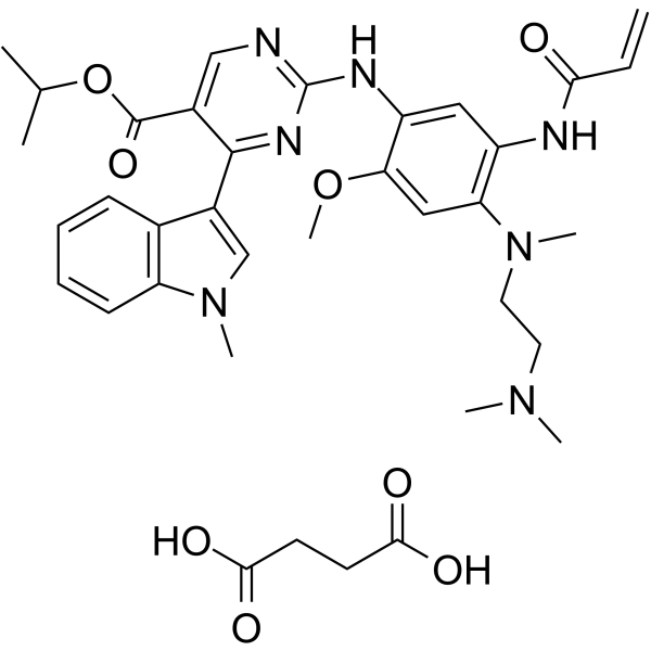 Mobocertinib succinate(Synonyms: TAK-788 succinate; AP32788 succinate)