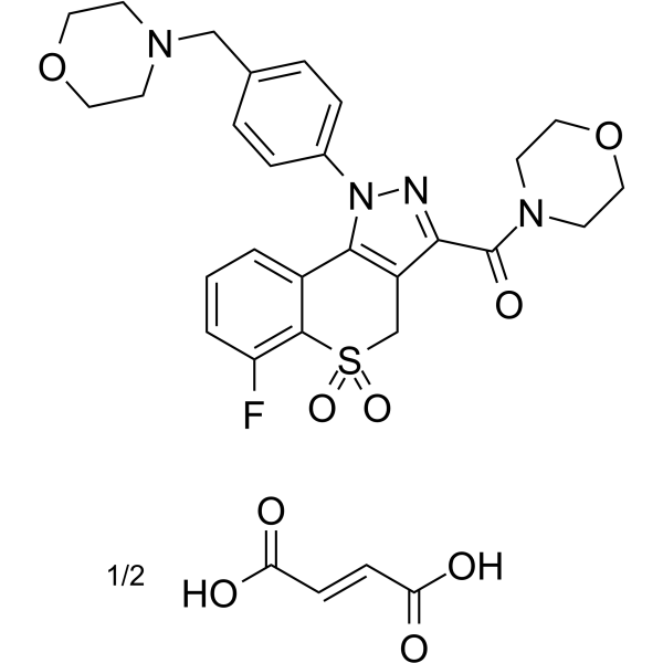MSC2360844 hemifumarate Chemical Structure MSC2360844 hemifumarate