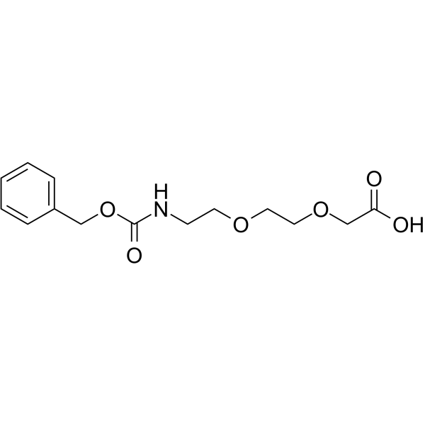 Cbz-NH-PEG2-CH2COOH Chemical Structure Cbz-NH-PEG2-CH2COOH