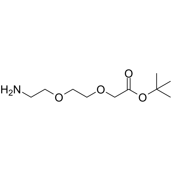 H2N-PEG2-CH2COOtBu Chemical Structure H2N-PEG2-CH2COOtBu