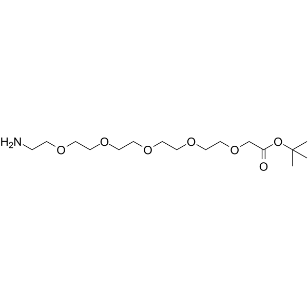 NH2-PEG5-C1-Boc Chemical Structure NH2-PEG5-C1-Boc
