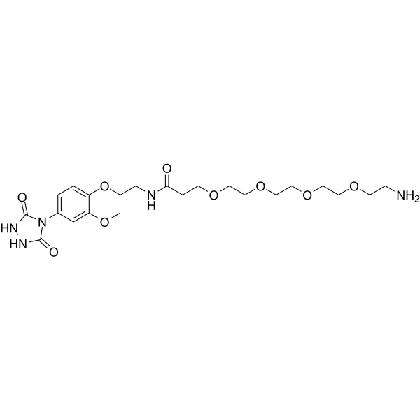 PTAD-PEG4-amine Chemical Structure PTAD-PEG4-amine
