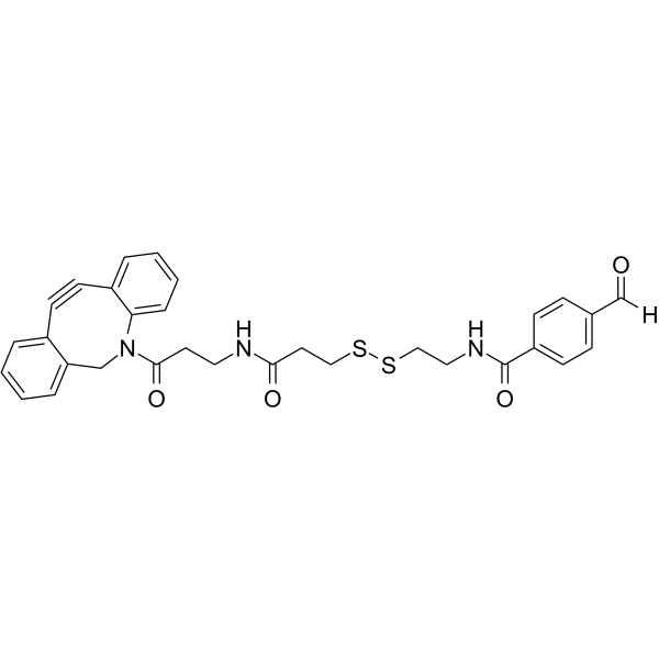 DBCO-SS-aldehyde Chemical Structure DBCO-SS-aldehyde