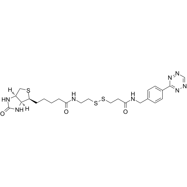 Tetrazine-SS-Biotin Chemical Structure Tetrazine-SS-Biotin