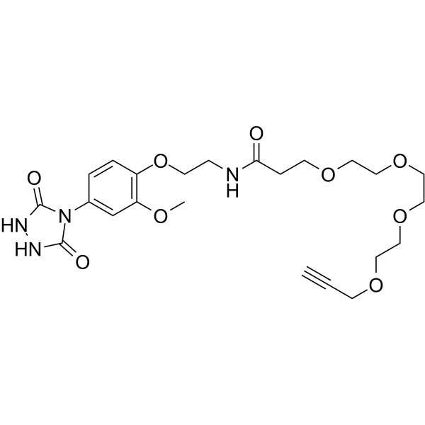 PTAD-PEG4-alkyne Chemical Structure PTAD-PEG4-alkyne