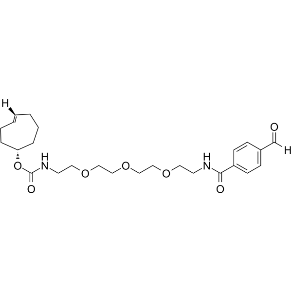 TCO-PEG3-aldehyde Chemical Structure TCO-PEG3-aldehyde