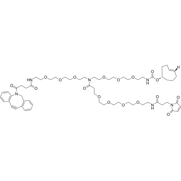 Mal-PEG4-(PEG3-DBCO)-(PEG3-TCO)