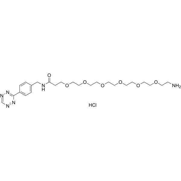 Tetrazine-PEG6-amine hydrochloride Chemical Structure Tetrazine-PEG6-amine hydrochloride