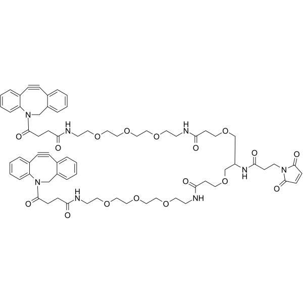 Mal-bis-PEG3-DBCO Chemical Structure Mal-bis-PEG3-DBCO