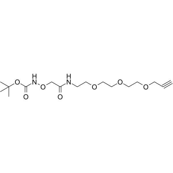 Bocaminooxyacetamide-PEG3-alkyne Chemical Structure Bocaminooxyacetamide-PEG3-alkyne