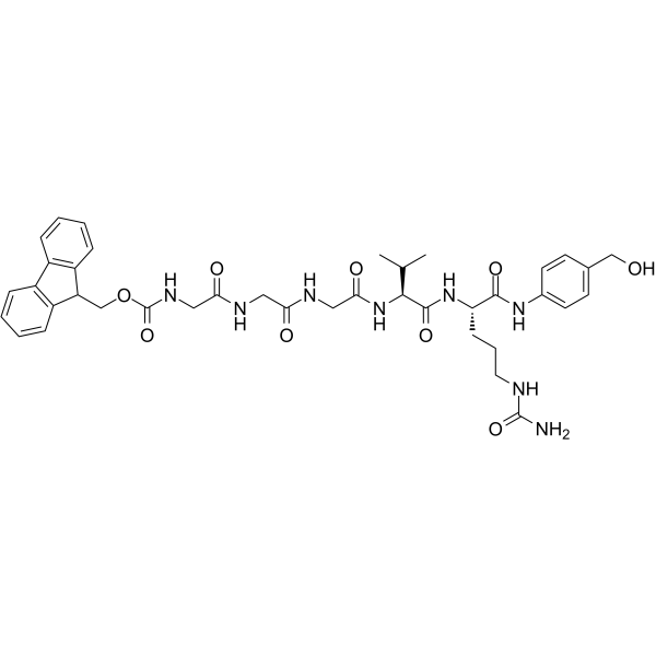 Fmoc-Gly3-Val-Cit-PAB Chemical Structure Fmoc-Gly3-Val-Cit-PAB
