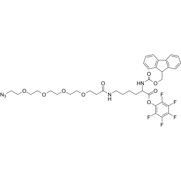Fmoc-NH-Azide-PEG4-L-Lysine-PFP ester