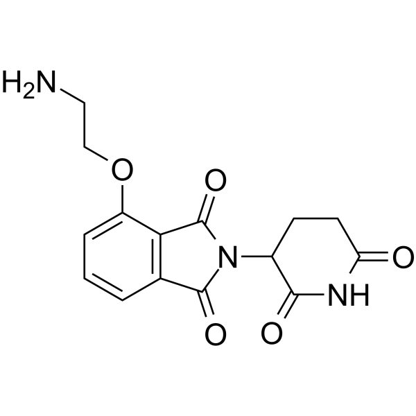 Thalidomide 4'-ether-alkylC2-amine Chemical Structure Thalidomide 4