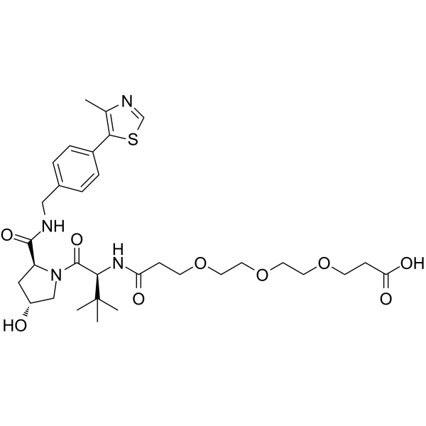 (S,R,S)-AHPC-PEG3-propionic acid Chemical Structure (S,R,S)-AHPC-PEG3-propionic acid