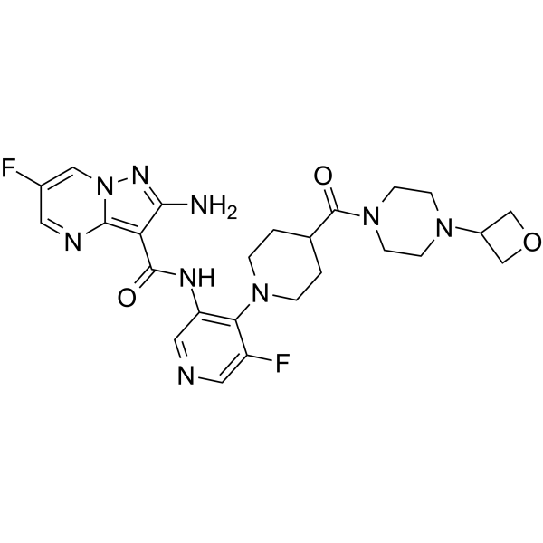 Gartisertib Chemical Structure Gartisertib(Synonyms: VX-803; M4344; ATR inhibitor 2)