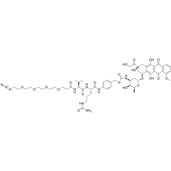 Azide-PEG4-VC-PAB-Doxorubicin