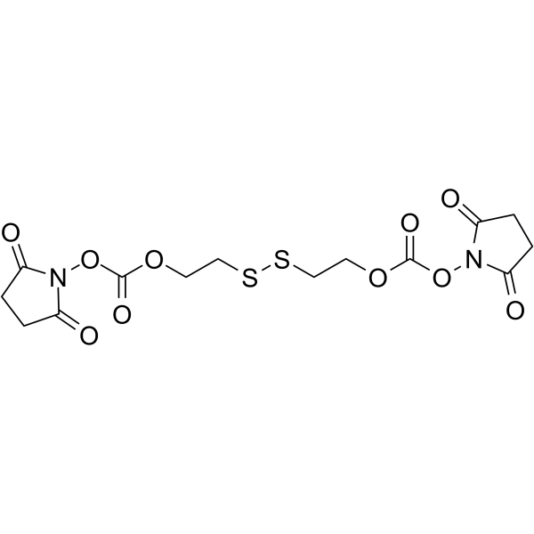 NHS-PEG1-SS-PEG1-NHS Chemical Structure NHS-PEG1-SS-PEG1-NHS
