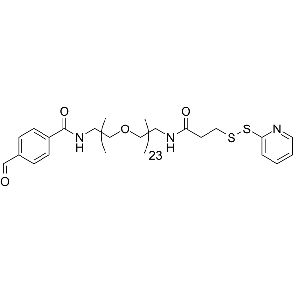 Ald-PEG23-SPDP Chemical Structure Ald-PEG23-SPDP