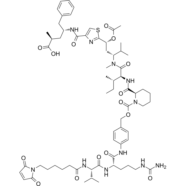 MC-VC-PAB-Tubulysin M Chemical Structure MC-VC-PAB-Tubulysin M