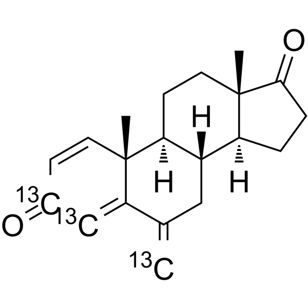 Exemestane-13C3 Chemical Structure Exemestane-13C3(Synonyms: 依西美坦 13C3)