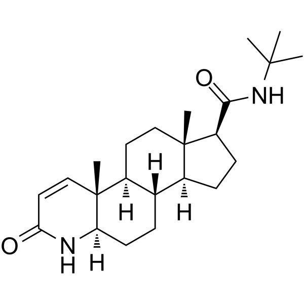 Finasteride Chemical Structure Finasteride(Synonyms: 非那雄胺; MK-906)