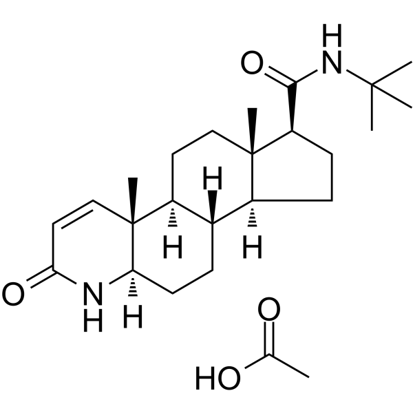 Finasteride acetate Chemical Structure Finasteride acetate(Synonyms: 醋酸非那雄胺; MK-906 acetate)