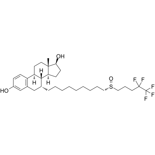 Fulvestrant (S enantiomer) Chemical Structure Fulvestrant (S enantiomer)(Synonyms: ICI 182780 (S enantiomer); ZD 9238 (S enantiomer); ZM 182780 (S enantiomer))