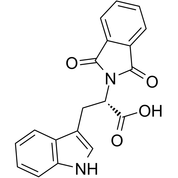 RG108 Chemical Structure RG108(Synonyms: N-Phthalyl-L-tryptophan)