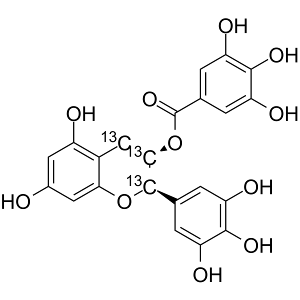 (+/-)-Epigallocatechin Gallate-13C3(Synonyms: (-)-表没食子儿茶素没食子酸酯 13C3)