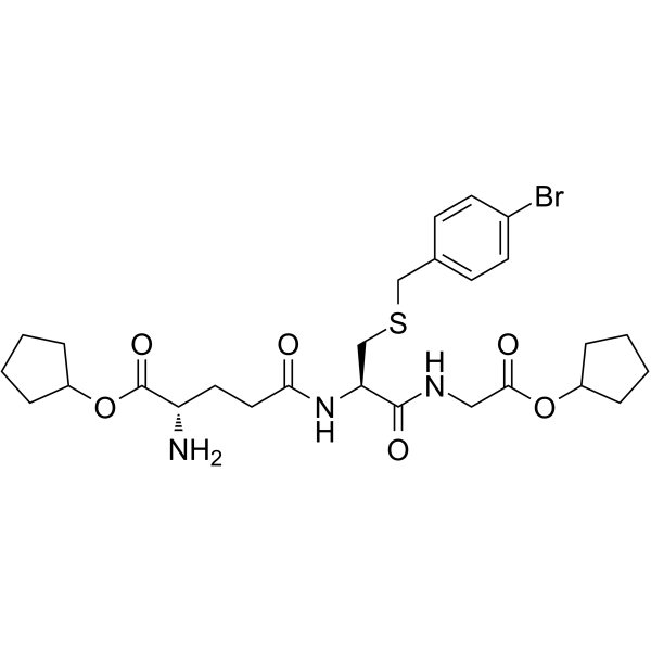 BrBzGCp2(Synonyms: S-p-Bromobenzylglutathione cyclopentyl diester)